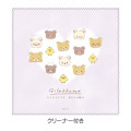 Japan San-X Glasses Pouch with Cleaner Cloth - Rilakkuma / Snuggling Up To You - 3