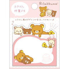 Japan San-X Sticky Notes - Rilakkuma / Speech Bubble Pink