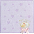 Japan San-X Mini Towel - Rilakkuma / Heart Purple - 1