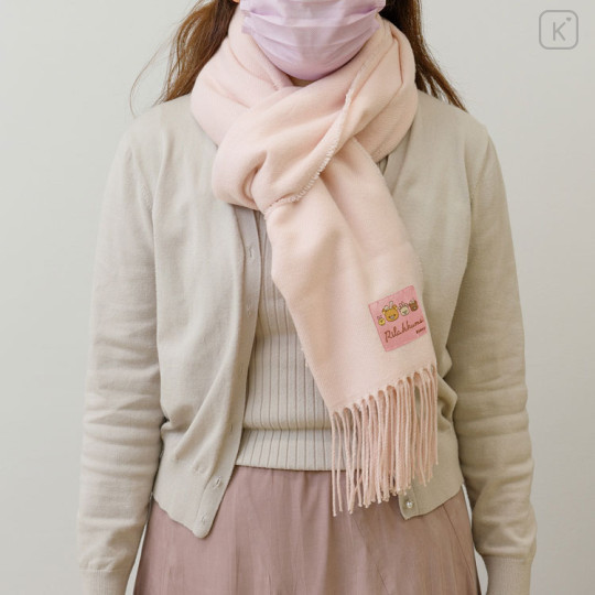 Japan San-X Muffler - Rilakkuma : Pink - 3