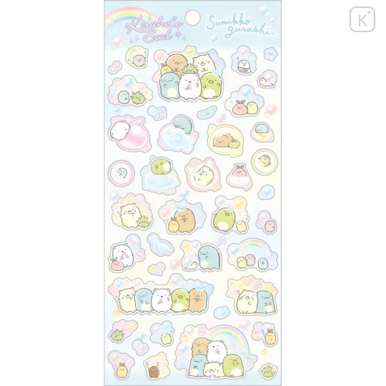 Japan San-X Kira Holo Seal Hologram Sticker - Sumikko Gurashi : Soap Bubble - 1