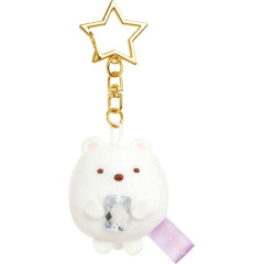 Japan San-X Mascot Keychain - Sumikko Gurashi Shirokuma / Fortune Market