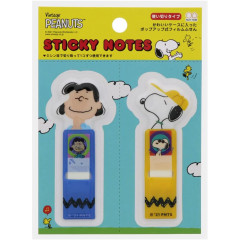 Japan Peanuts Index Sticky Notes with Case - Lucy & Snoopy