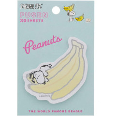 Japan Peanuts Die-cut Sticky Notes - Snoopy / Banana