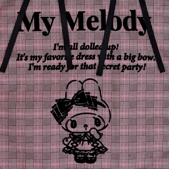 Japan Sanrio Tote Bag - My Melody / Secret Melokuro - 3