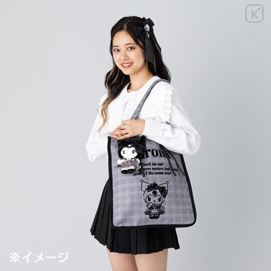 Japan Sanrio Tote Bag - Kuromi / Secret Melokuro - 5