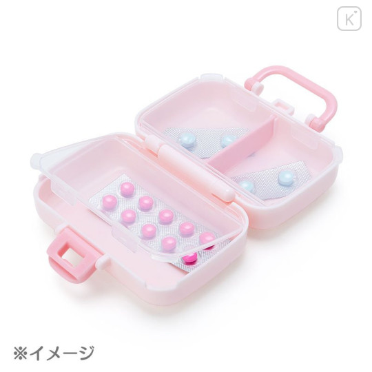 Japan Sanrio Compact Medicine Case - Kuromi - 6