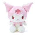 Japan Sanrio Sitting Plush Toy - Kuromi / Dull Pink - 1