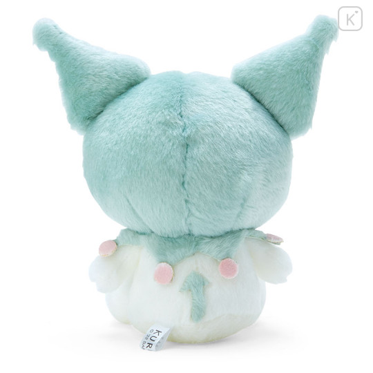 Japan Sanrio Sitting Plush Toy - Kuromi / Dull Green - 2