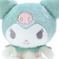 Japan Sanrio Sitting Plush Toy - Kuromi / Dull Green - 3