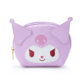 Japan Sanrio Oval Pouch - Kuromi : Dull Pink - 1