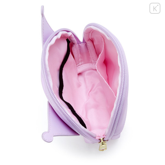 Japan Sanrio Oval Pouch - Kuromi : Dull Pink - 3