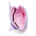 Japan Sanrio Oval Pouch - Kuromi : Dull Pink - 3