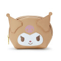 Japan Sanrio Oval Pouch - Kuromi : Dull Beige - 1