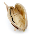Japan Sanrio Oval Pouch - Kuromi : Dull Beige - 3