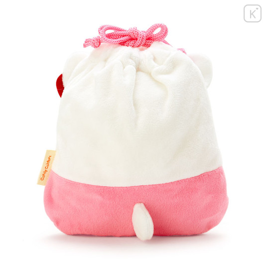 Japan Sanrio Original Drawstring Purse - Hello Kitty : Sitting - 2