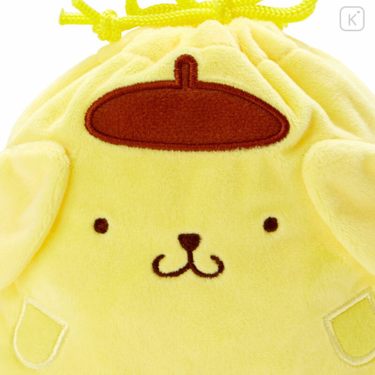 Japan Sanrio Original Drawstring Purse - Pompompurin / Sitting - 3