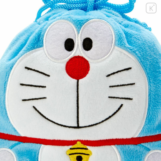 Japan Sanrio Original Drawstring Purse - Doraemon : Sitting - 3
