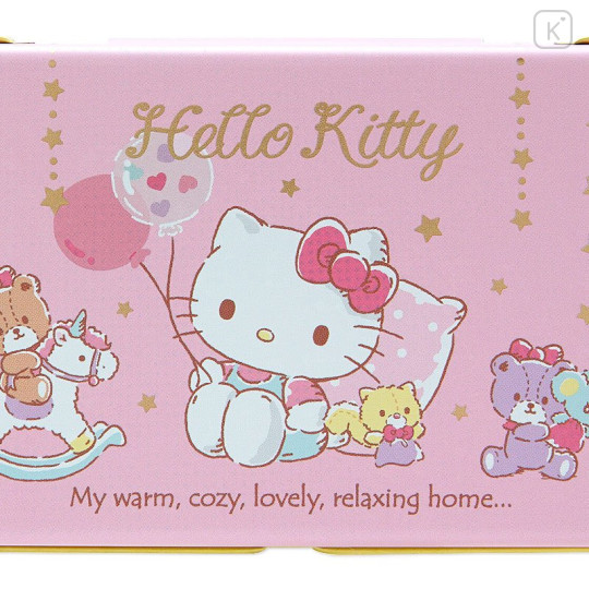 Japan Sanrio Original Can Case - Hello Kitty / Glittering Gold Stars - 4