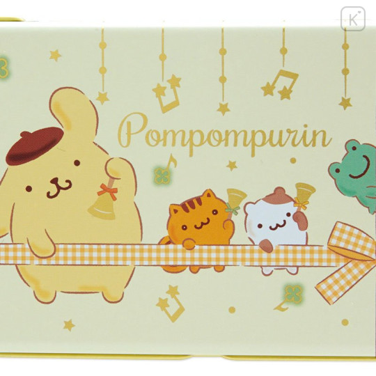 Japan Sanrio Original Can Case - Pompompurin : Glittering Gold Stars - 4