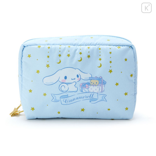 Japan Sanrio Original Pouch - Cinnamoroll : Glittering Gold Stars - 1