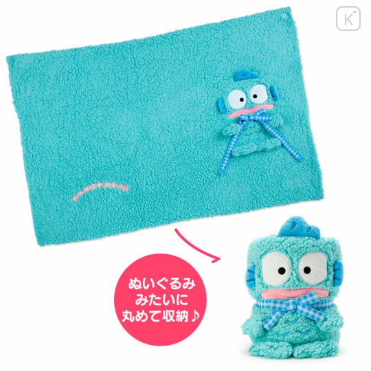 Japan Sanrio Original Mascot Cushion Blanket - Hangyodon - 1