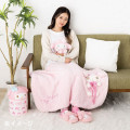 Japan Sanrio Original Mascot Cushion Blanket - Hangyodon - 6