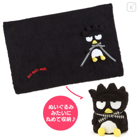 Japan Sanrio Original Mascot Cushion Blanket - Badtz-maru - 1