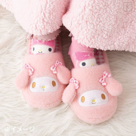 Japan Sanrio Original Face Slippers - Hangyodon - 7