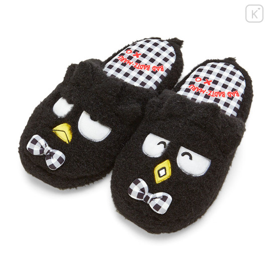 Japan Sanrio Original Face Slippers - Badtz-maru - 1