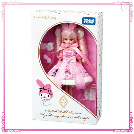 Japan LiccA Stylish Doll Collection - My Melody Sweet Pink Style - 6