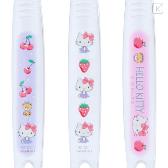 Japan Sanrio Original Toothbrush 3pcs Set - Hello Kitty - 3