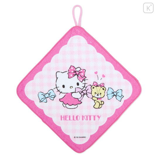 Japan Sanrio Original Hand Towel with Loop 3pcs Set - Hello Kitty - 3
