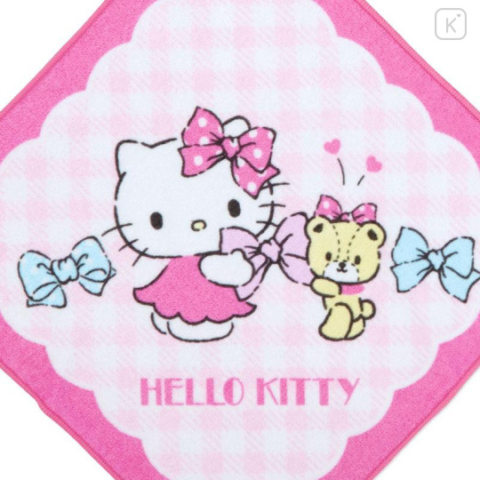 Japan Sanrio Original Hand Towel with Loop 3pcs Set - Hello Kitty - 6