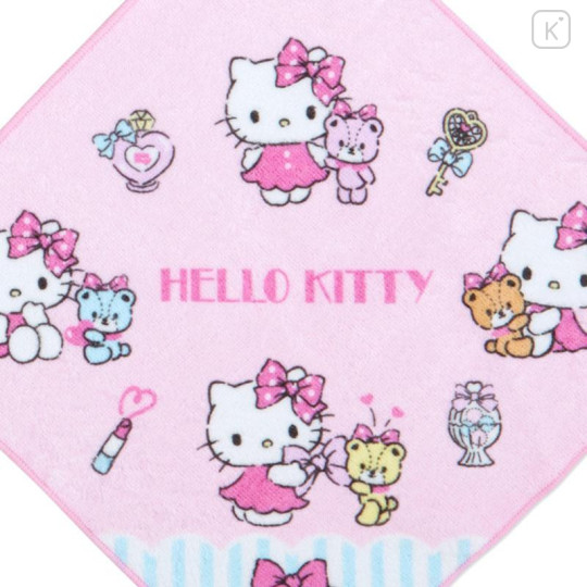 Japan Sanrio Original Hand Towel with Loop 3pcs Set - Hello Kitty - 7