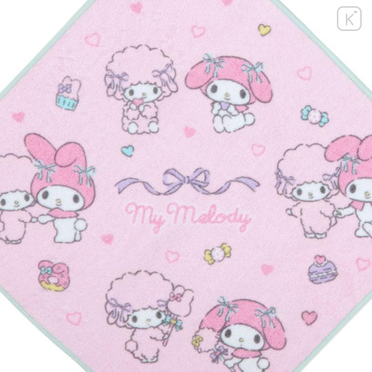 Japan Sanrio Original Hand Towel with Loop 3pcs Set - My Melody & My Sweet Piano - 6