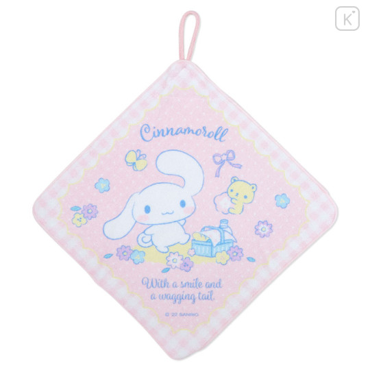 Japan Sanrio Original Hand Towel with Loop 3pcs Set - Cinnamoroll - 3