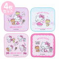 Japan Sanrio Original Petit Towel 4pcs Set - Hello Kitty - 1