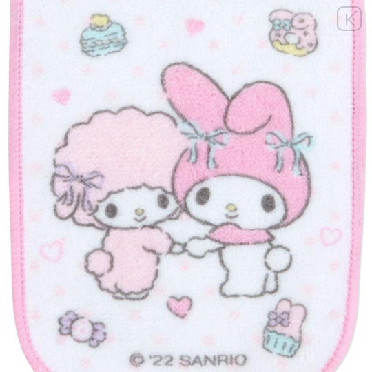 Japan Sanrio Original Half Petit Towel 2pcs Set - My Melody & My Sweet Piano - 4