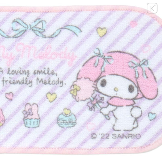 Japan Sanrio Original Half Petit Towel 2pcs Set - My Melody & My Sweet Piano - 5