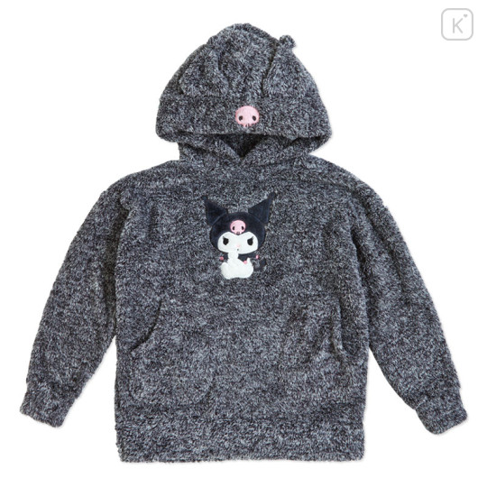 Japan Sanrio Original Boa Hoodie - Kuromi - 1