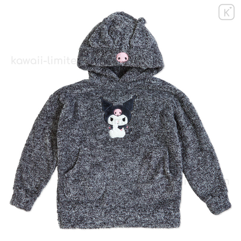 Japan Sanrio Original Boa Hoodie - Kuromi