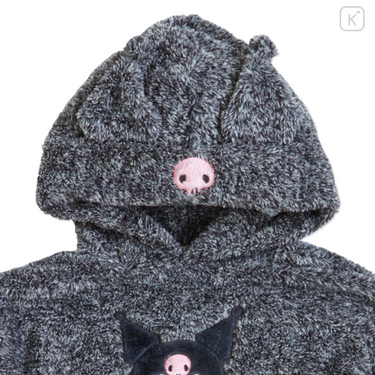 Japan Sanrio Original Boa Hoodie - Kuromi - 2