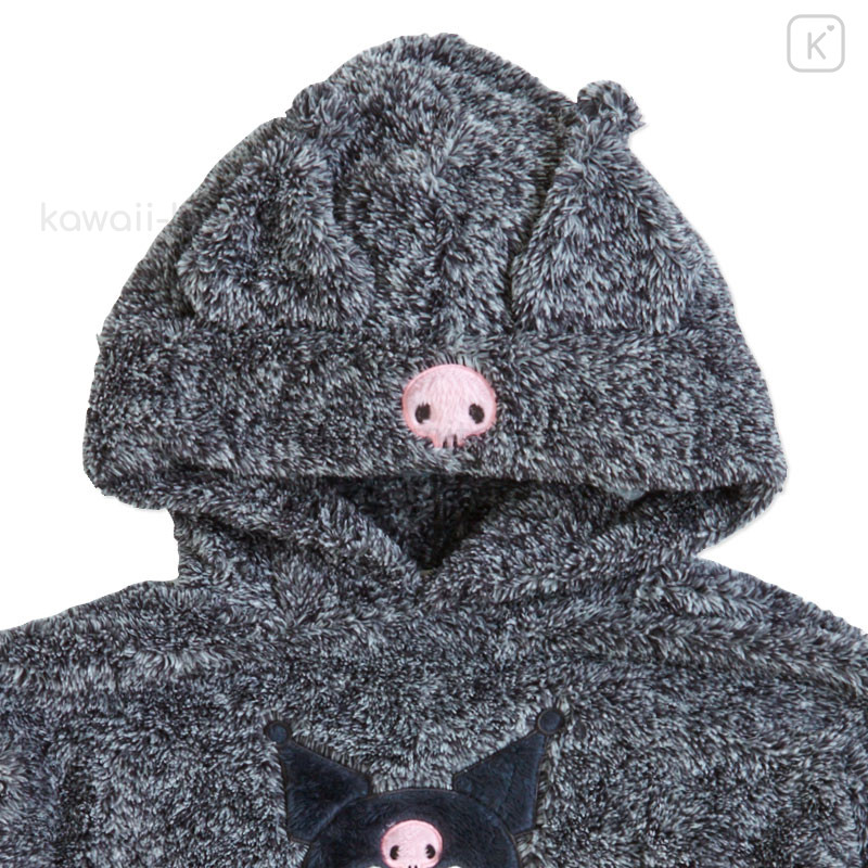 Japan Sanrio Original Boa Hoodie - Kuromi