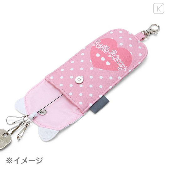 Japan Sanrio Key Case with Reel - Hello Kitty - 4
