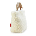 Japan Sanrio Rootote Fluffy Tote Bag - Hello Kitty : Ivory - 4