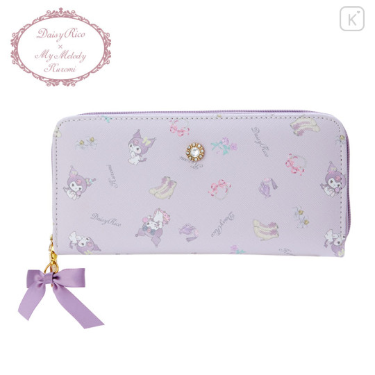 Japan Sanrio Daisy Rico Long Wallet - Kuromi - 1