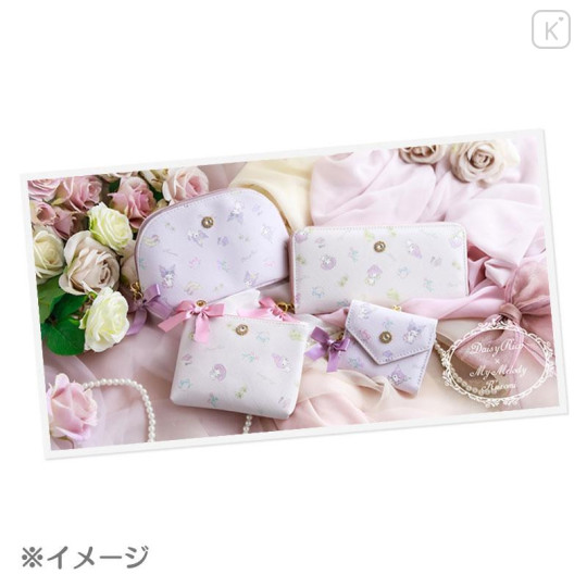 Japan Sanrio Daisy Rico Long Wallet - Kuromi - 7