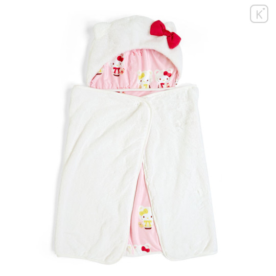 Japan Sanrio Original Hooded Blanket - Hello Kitty / Birthday 2022 - 1