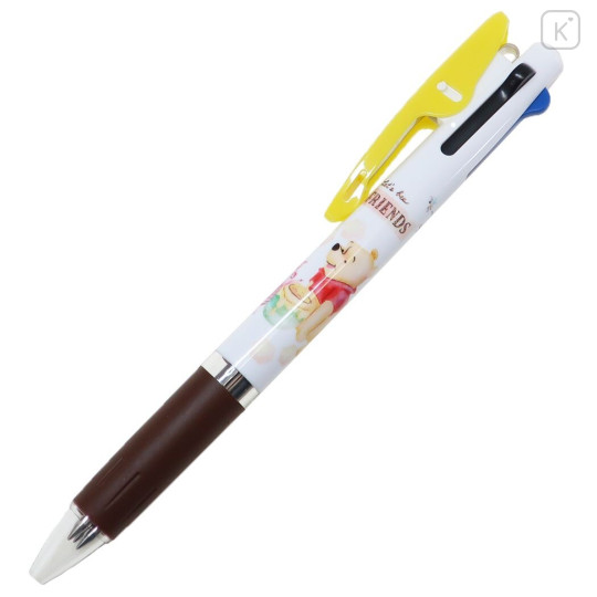 Japan Disney Jetstream 3 Color Multi Ballpoint Pen - Winnie the Pooh : Honeycomb - 2